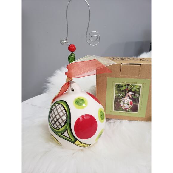 NEW GLORY HAUS TENNIS Hand‎ Painted Christmas Ornament - Picture 1 of 6